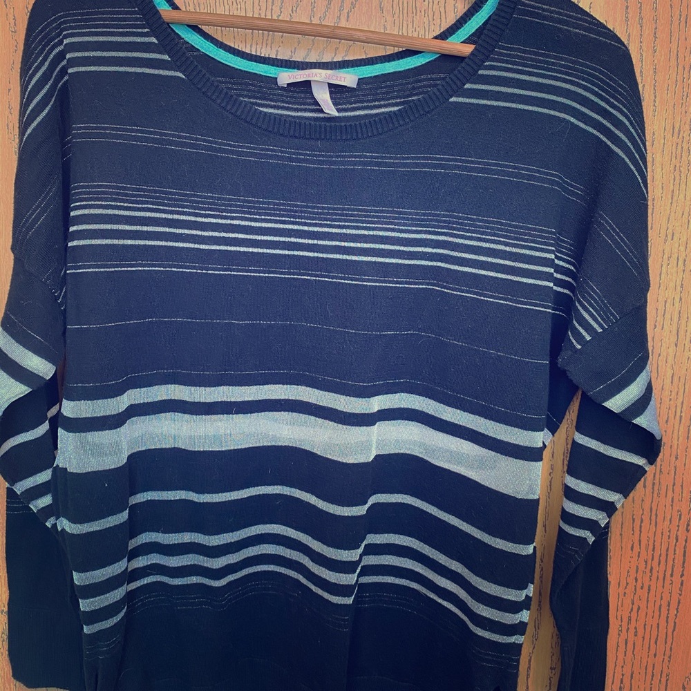 Black and White Victoria’s Secret Sleep Sweater